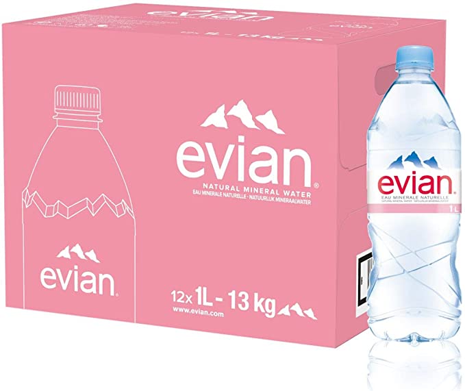 Evian plastique 1l (12u.)